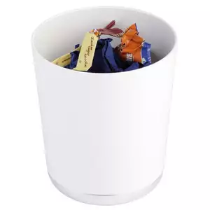 Pojemnik okrągły z tworzywa sztucznego na sztućce 1,3 l, biały | APS, Base Chrom