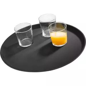 Taca okrągła do serwowania o średnicy 405 mm, czarna | APS, Gastro