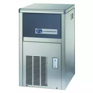 Kostkarka do lodu typu full cube 22 kg/24 h, pojemność zasobnika 4 kg, chłodzona powietrzem, 0,26 kW, 355x404x590 mm | NTF, SL 35 A