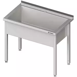 Stół z basenem jednokomorowym 600x600x850 mm | STALGAST, 981346060
