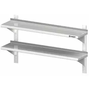 Półka wisząca przestawna podwójna 900x400x660 mm | STALGAST, 981774090