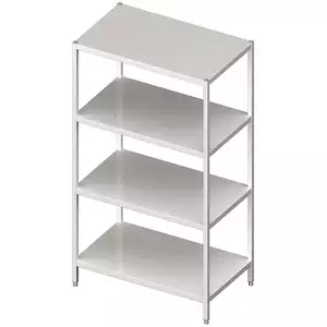 Regał magazynowy półki pełne 1300x500x1800 mm | STALGAST, 981885130