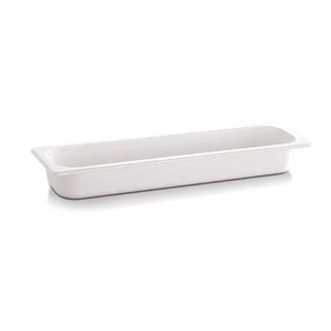 Pojemnik prostokątny z melaminy GN 2/4 530x162x100 mm, biały | APS, Ecoline