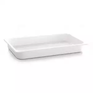 Pojemnik prostokątny z melaminy GN 1/1 530x325x100 mm, biały | APS, Ecoline