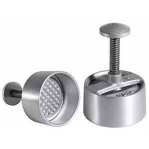 Prasa do kotletów z aluminium, o średnicy 100 mm | CONTACTO, 1355/100