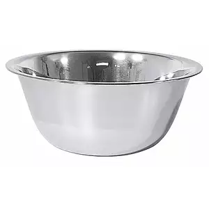 Miska ze stali nierdzewnej z rantem, 1,4 l, o średnicy 200 mm | CONTACTO, 2635/200