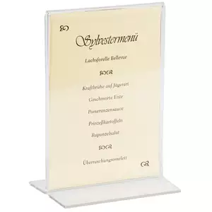 Stojak z akrylu do menu 150x220 mm | CONTACTO, 6781/150