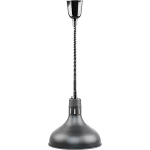 Lampa grzewcza do potraw, wisząca, średnica 290 mm z regulacją wysokości, czarna | STALGAST, 692611