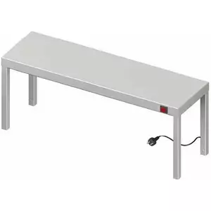 Nadstawka grzewcza na stół pojedyncza 900x300x400 mm | STALGAST, 982203090