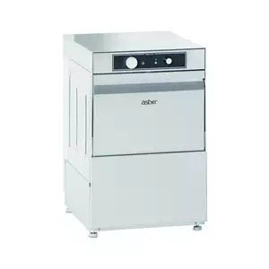 Zmywarka do szkła z dozownikiem płynu nabłyszczającego, kosz: 350x350 mm, 430x480x660 mm | ASBER, GE-350