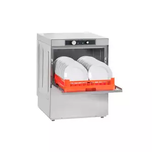 Zmywarka do naczyń z dozownikiem płynu nabłyszczającego, kosz 500x500 mm, 600x600x820 mm | ASBER, GE-500