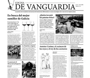 Papier do frytek z nadrukiem Cocina De Vanguardia | TOMGAST, C1-1089
