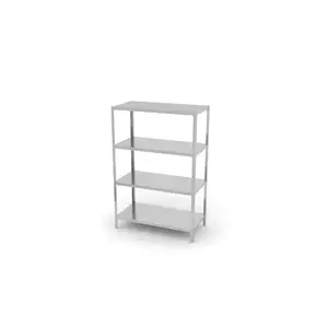 Regał magazynowy 4 półki pełne, skręcany 600x400x1800 mm | HENDI, 812501