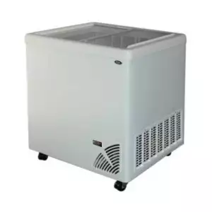 Witryna chłodnicza skrzyniowa z szybą płaską i elektronicznym sterownikiem, 173 l, 810x643x875 mm | BYFAL, ARO-201/3-A