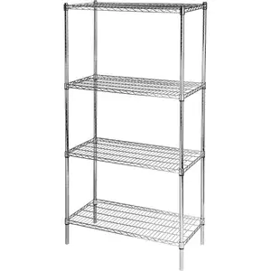 Regał ze stali chromowanej 900x455x1800 mm | STALGAST, 680200