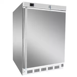 Szafa chłodnicza 1-drzwiowa, 130 l, 0,1 kW, 600x585x855 mm, inox | REDFOX, HR 200/S
