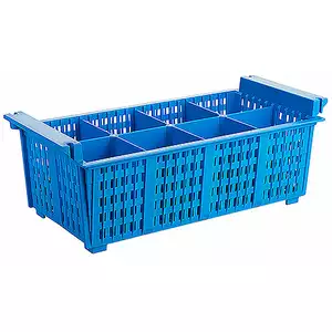 Pojemnik na sztućce do zmywarek, niebieski 430x210x150 mm | CONTACTO, 2512/048