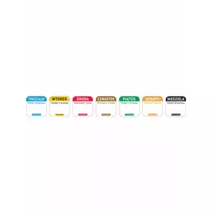 Naklejki Food Safety - ŚRODA, 1000 sztuk w rolce, wielorazowe | HENDI, 850091