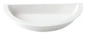 Wkład porcelanowy do okrągłych podgrzewaczy, półksiężyc 390x190x62 mm | RAK, R-BUGN20-2