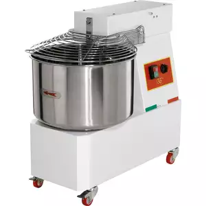 Mikser spiralny ze stałą dzieżą 10 l, z 1 prędkością, 0,37 kW, 230 V, 270x540x560 mm | GGF, 786102