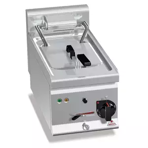Frytownica elektryczna jednokomorowa 10 l z kranem spustowym, nastawna, 6 kW, 400 V, 300x600x290 mm | BERTO'S, Plus 600, FAST FRY, E6F10-3B
