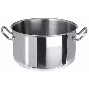 Garnek niski ze stali nierdzewnej bez pokrywy, o średnicy 280 mm, 10 l | CONTACTO, Seria 2000