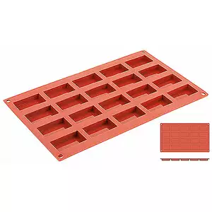 Forma silikonowa do pieczenia, kostki o wymiarach 49x26mm | CONTACTO, 6647/049