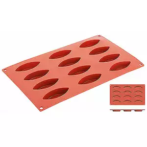 Forma silikonowa do pieczenia, foremki o wymiarach 72x30mm | CONTACTO, 6649/072